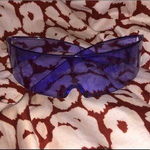 Futuristic purple sunglasses